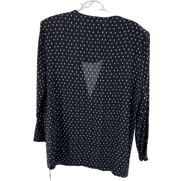 Ali Miles vtg lightweight blazer art to wear polka dots rayon 12 USA colorful - Picture 2 of 10